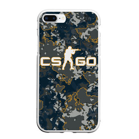 Чехол для iPhone 7Plus/8 Plus матовый с принтом CS:GO - Camo в Петрозаводске, Силикон | Область печати: задняя сторона чехла, без боковых панелей | beast | camo | camouflage | counter | counter strike | cs | easy | ez | gg | ggwp | global | go | hyper | kill | offensive | one | shot | strike | зверь | камуфляж | скоростной