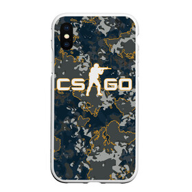 Чехол для iPhone XS Max матовый с принтом CS:GO - Camo в Петрозаводске, Силикон | Область печати: задняя сторона чехла, без боковых панелей | beast | camo | camouflage | counter | counter strike | cs | easy | ez | gg | ggwp | global | go | hyper | kill | offensive | one | shot | strike | зверь | камуфляж | скоростной