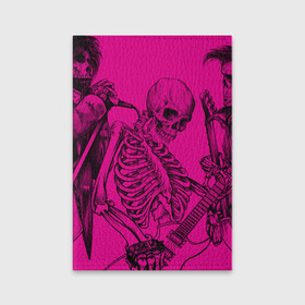 Обложка для паспорта матовая кожа с принтом Skeleton,zandieh в Петрозаводске, натуральная матовая кожа | размер 19,3 х 13,7 см; прозрачные пластиковые крепления | Тематика изображения на принте: bag | boock | boy | crazy | danger | flower | girl | lion | net | notepad | pencil | skeleton | skull | ticher