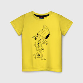 Детская футболка хлопок с принтом LITTLE NIGHTMARES в Петрозаводске, 100% хлопок | круглый вырез горловины, полуприлегающий силуэт, длина до линии бедер | little nightmares | little nightmares 2 | six | игры | комиксы | шестая