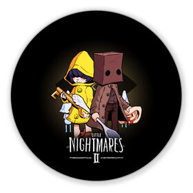 Коврик для мышки круглый с принтом LITTLE NIGHTMARES 2 в Петрозаводске, резина и полиэстер | круглая форма, изображение наносится на всю лицевую часть | little nightmares | little nightmares 2 | six | игры | комиксы | шестая