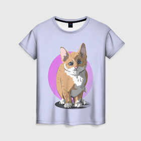 Женская футболка 3D с принтом Грустный Котик в Петрозаводске, 100% полиэфир ( синтетическое хлопкоподобное полотно) | прямой крой, круглый вырез горловины, длина до линии бедер | графика | домашний животные | животное | котенок | котик | персонаж | природа | рисунок