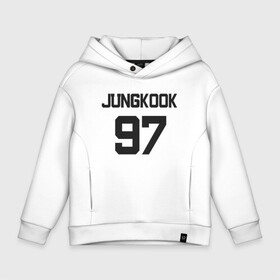 Детское худи Oversize хлопок с принтом BTS - Jungkook 97 в Петрозаводске, френч-терри — 70% хлопок, 30% полиэстер. Мягкий теплый начес внутри —100% хлопок | боковые карманы, эластичные манжеты и нижняя кромка, капюшон на магнитной кнопке | boysband | bts | jungkook | jungkook 97 | k pop | korea | korean | music | бтс | джонгук | к поп | кей поп | корейская | корейский | корея | кпоп | музыка | чонгук