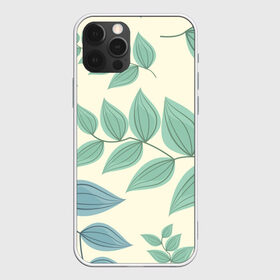 Чехол для iPhone 12 Pro Max с принтом Цветы в Петрозаводске, Силикон |  | Тематика изображения на принте: листья | минимализм | растение | цветы