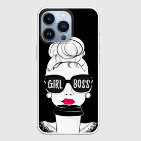 Чехол для iPhone 13 Pro с принтом Girl Boss в Петрозаводске,  |  | 8 марта | лучшая в мире | мама | подарок | подарок женщине | подарок любимым | подарок на 8 марта | самая лучшая  в мире | семья