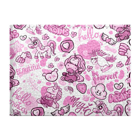 Обложка для студенческого билета с принтом Розовая мечта в Петрозаводске, натуральная кожа | Размер: 11*8 см; Печать на всей внешней стороне | анимэ | девочки звездочки | единороги | любовь | мечта | пони | сердце