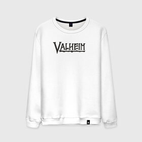 Мужской свитшот хлопок с принтом Valheim logo в Петрозаводске, 100% хлопок |  | valheim | valheim логотип | вальхейм | выживание | игра | игры