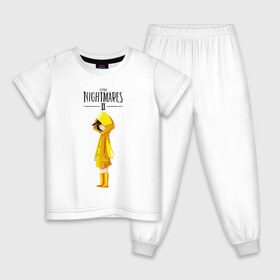 Детская пижама хлопок с принтом Little Nightmares 2 в Петрозаводске, 100% хлопок |  брюки и футболка прямого кроя, без карманов, на брюках мягкая резинка на поясе и по низу штанин
 | little nightmares | игра | страшилка | страшная игра | ужас | хоррор