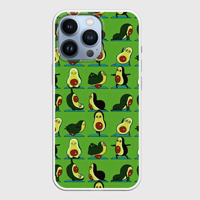 Чехол для iPhone 13 Pro с принтом Авокадо | Зарядка в Петрозаводске,  |  | avocado | food | fruit | pattern | vegan | vegetarian | авокадо | веган | вегетарианство | еда | зарядка | зелёная | паттерн | правильное питание | спорт | физра | фрукт | фрукты