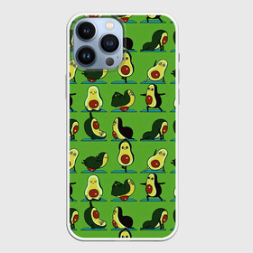 Чехол для iPhone 13 Pro Max с принтом Авокадо | Зарядка в Петрозаводске,  |  | avocado | food | fruit | pattern | vegan | vegetarian | авокадо | веган | вегетарианство | еда | зарядка | зелёная | паттерн | правильное питание | спорт | физра | фрукт | фрукты