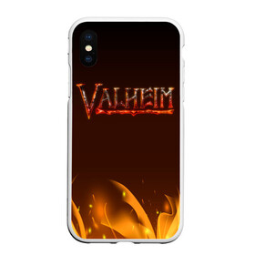 Чехол для iPhone XS Max матовый с принтом Valheim: Вальхейм выживание. в Петрозаводске, Силикон | Область печати: задняя сторона чехла, без боковых панелей | fejd | valheim | вальхейм | викинг | викинги | выживание | выживач | игра