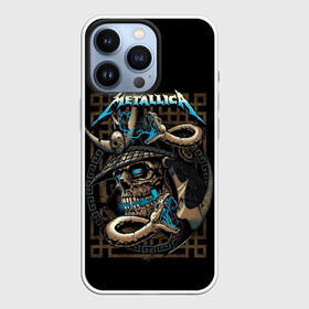 Чехол для iPhone 13 Pro с принтом METALLICA в Петрозаводске,  |  | band | hardcore | metall | music | punk | rock | samurai | skull | usa | батька | джеймс | кирк | ларс | металлика | метла | музыка | рок | самурай | сша | трухильо | ульрих | хэви метал | хэммет | хэтфилд | череп