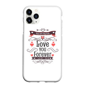 Чехол для iPhone 11 Pro Max матовый с принтом Love you forever в Петрозаводске, Силикон |  | 8 марта | best | cat | forever | i love you | kiss | love | my life | губы | девушке | день влюбленных | киса | кот | котик | коты | люблю котов | любовь | любтмой | мама | маме | марта | очки | подарок | поцелуй | розовые губы