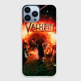 Чехол для iPhone 13 Pro Max с принтом Valheim в Петрозаводске,  |  | Тематика изображения на принте: fantasy | mmo | valheim | valve | валхейм | викинги | выживалка | игра | королевская битва | ммо | ролевая игра | фэнтази