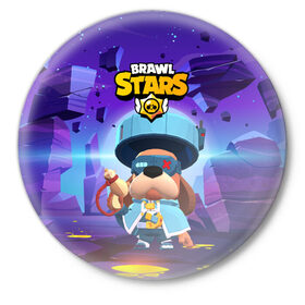 Значок с принтом Генерал Гавс brawl stars в Петрозаводске,  металл | круглая форма, металлическая застежка в виде булавки | brawl | brawl stars | brawlstars | brawl_stars | jessie | бравл | бравлер руффс | бравлстарс | генерал гавс