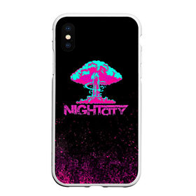 Чехол для iPhone XS Max матовый с принтом NIGHT CITY Cyberpunk 2077 в Петрозаводске, Силикон | Область печати: задняя сторона чехла, без боковых панелей | cyberpunk 2077 | hacker | maelstrom | militech | quadra | samurai | sci fi | technology | trauma team | v | будущее | игра | иероглифы | киану ривз | кибер | киберпанк | киборг | киборги | корпорация | лого | милитек | панк | роботы | самурай | т