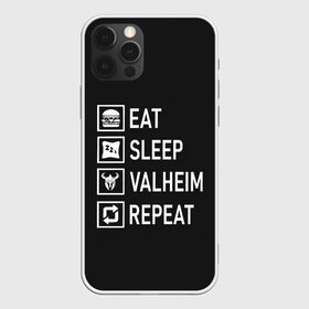 Чехол для iPhone 12 Pro Max с принтом Eat Sleep Valheim Repeat в Петрозаводске, Силикон |  | elder | loki | odin | the | thor | valheim | биврёст | валхейм | вальхейм | викинги | все | дракар | древний | древо | ётун | йотун | локи | мира | один | отец | тор | фенир | хель | черный лес | эйктюр
