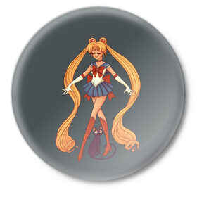 Значок с принтом Sailor Moon Сейлор Мун в Петрозаводске,  металл | круглая форма, металлическая застежка в виде булавки | anime | sailor moon | аниме | анимэ | венера | луна | лунная призма | марс | сейлор мун | серебрянное тысячелетие | серенити | сэйлор | усаги цукино | чиби мун | эндимион