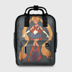 Женский рюкзак 3D с принтом Sailor Moon Сейлор Мун в Петрозаводске, 100% полиэстер | лямки с регулируемой длиной, сверху ручки, чтобы рюкзак нести как сумку. Основное отделение закрывается на молнию, как и внешний карман. Внутри два дополнительных кармана, один из которых закрывается на молнию. По бокам два дополнительных кармашка, куда поместится маленькая бутылочка
 | anime | sailor moon | аниме | анимэ | венера | луна | лунная призма | марс | сейлор мун | серебрянное тысячелетие | серенити | сэйлор | усаги цукино | чиби мун | эндимион