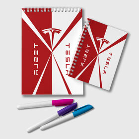 Блокнот с принтом Tesla $$$ в Петрозаводске, 100% бумага | 48 листов, плотность листов — 60 г/м2, плотность картонной обложки — 250 г/м2. Листы скреплены удобной пружинной спиралью. Цвет линий — светло-серый
 | red | tesla | tesla car | tesla electric car | tesla lettering | tesla logo | tesla print | white | автомобиль тесла | белый | красный | логотип тесла | надпись тесла | принт тесла | тесла | электромобиль тесла