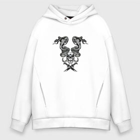 Мужское худи Oversize хлопок с принтом Skull в Петрозаводске, френч-терри — 70% хлопок, 30% полиэстер. Мягкий теплый начес внутри —100% хлопок | боковые карманы, эластичные манжеты и нижняя кромка, капюшон на магнитной кнопке | art | body | bones | dead | drawing | face | graffiti | head | roses | skeleton | skul | skull | ад | арт | голова | граффити | зло | кости | лицо | металл | нарисованный | розы | рок | скелет | скул | скулл | три черепа | тьма