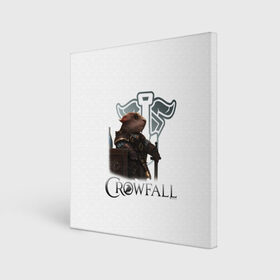 Холст квадратный с принтом Crowfall | Duelist в Петрозаводске, 100% ПВХ |  | artcraft | crowfallgame | mmorpg | mmorts | иннова