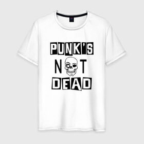 Мужская футболка хлопок с принтом Панки в Петрозаводске, 100% хлопок | прямой крой, круглый вырез горловины, длина до линии бедер, слегка спущенное плечо. | Тематика изображения на принте: punk | punks not dead | rock | sons of anarchy | анархия | группа | летов | логотип | музыка | надпись | панк | панк рок | прикольная | рок | свобода | хаос