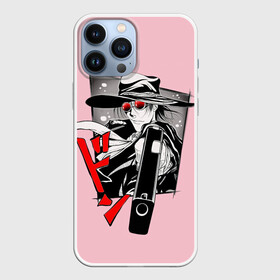 Чехол для iPhone 13 Pro Max с принтом Алукард на розовом фоне в Петрозаводске,  |  | anime | hellsing | алукард | аниме | анимэ | ван хеллсинг | интегра | миллениум | хэллсинг | хэлсинг