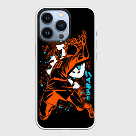 Чехол для iPhone 13 Pro с принтом Атакующий силуэт Сёё Хинаты из аниме HAIKYUU в Петрозаводске,  |  | anime | haikyu | haikyuu | karasuno | аниме | волейбол | ворон | карасуно | манга | мяч | сёё хината