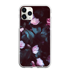 Чехол для iPhone 11 Pro матовый с принтом Розовые цветы в Петрозаводске, Силикон |  | Тематика изображения на принте: flowers | зелень | розовые цветы | цветочки | цветы