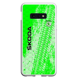 Чехол для Samsung S10E с принтом SKODA в Петрозаводске, Силикон | Область печати: задняя сторона чехла, без боковых панелей | auto | skoda | sport | авто | автомобили | автомобиль | автомобильные | бренд | внедорожники | легковые | марка | пикапы | спорт