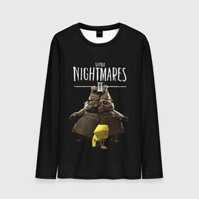 Мужской лонгслив 3D с принтом Little Nightmares 2 близнецы в Петрозаводске, 100% полиэстер | длинные рукава, круглый вырез горловины, полуприлегающий силуэт | little nightmares | little nightmares 2 | игра | литл нигмарес | литл нигмарес 2 | литл нигхтмарес | литл нигхтмарес 2 | ужас | хоррор | шестая