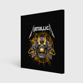 Холст квадратный с принтом Metallica в Петрозаводске, 100% ПВХ |  | heavy metal | metal | metallica | группы | метал | металлика | музыка | рок | трэш метал | хєви метал