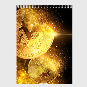 Скетчбук с принтом БИТКОИН ЗОЛОТО | BITCOIN GOLD в Петрозаводске, 100% бумага
 | 48 листов, плотность листов — 100 г/м2, плотность картонной обложки — 250 г/м2. Листы скреплены сверху удобной пружинной спиралью | Тематика изображения на принте: bitcoin | blockchain | btc | cardano | crypto | ethereum | polkadot | tether | xrp | бинанс | биткоин | блокчейн | валюта | деньги | криптовалюта | майнер | майнинг | цифровая валюта | цифровое золото | эфир
