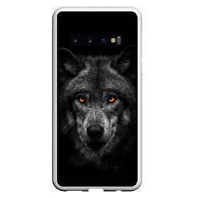 Чехол для Samsung Galaxy S10 с принтом Evil Wolf в Петрозаводске, Силикон | Область печати: задняя сторона чехла, без боковых панелей | Тематика изображения на принте: animal | beast | dark | darkness | evil | moon | nigth | tegunvteg | werwolf | wild | wolf | вервольф | вой | волк | волки | волчара | дикий | животное | зверь | клык | клыки | луна | ночь | оборотень | полнолуние