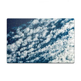Пазл магнитный 126 элементов с принтом Облака маслом в Петрозаводске, полимерный материал с магнитным слоем | 126 деталей, размер изделия —  180*270 мм | Тематика изображения на принте: abstract | clouds | nature | sky | sunday | абстракция | белые облака | в небе | высота | закат | краски | небеса | небо | облака | облако | орнамент | пейзаж | погода | природа | рассвет | синее небо | солнечный день