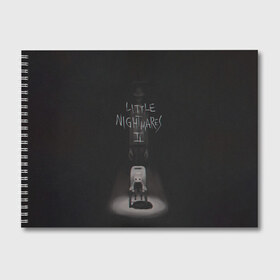 Альбом для рисования с принтом Little Nightmares 2 в Петрозаводске, 100% бумага
 | матовая бумага, плотность 200 мг. | Тематика изображения на принте: game | games | little nightmares | игра | игры | моно | номы | тёмная шестая | шестая
