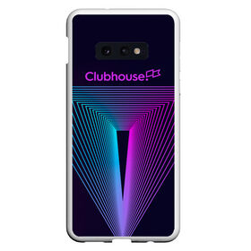 Чехол для Samsung S10E с принтом clubhouse в Петрозаводске, Силикон | Область печати: задняя сторона чехла, без боковых панелей | Тематика изображения на принте: clubhouse | клабхаус | сеть | социальная