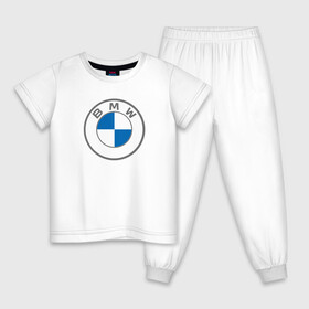 Детская пижама хлопок с принтом BMW в Петрозаводске, 100% хлопок |  брюки и футболка прямого кроя, без карманов, на брюках мягкая резинка на поясе и по низу штанин
 | bavaria | bayerische motoren werke | bmw | bmw ag | bmw logo | баварец | беха | бнв | бумер | бэха