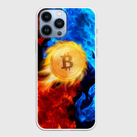 Чехол для iPhone 13 Pro Max с принтом БИТКОИН | BITCOIN FIRE в Петрозаводске,  |  | bitcoin | blockchain | btc | cardano | crypto | ethereum | polkadot | tether | xrp | бинанс | биткоин | блокчейн | валюта | деньги | криптовалюта | майнер | майнинг | цифровая валюта | цифровое золото | эфир