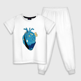 Детская пижама хлопок с принтом Сердце художника в Петрозаводске, 100% хлопок |  брюки и футболка прямого кроя, без карманов, на брюках мягкая резинка на поясе и по низу штанин
 | heart | van gogh | абстракция | ван гог | живопись | звездная ночь | искусство | картина | краски | медицина | органы | рисунок | сердечко | сердце | текстуры | художник