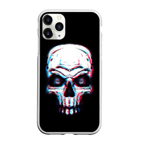 Чехол для iPhone 11 Pro Max матовый с принтом Glitch Skull в Петрозаводске, Силикон |  | Тематика изображения на принте: art | dead | death | ghost | glitch | neon | skeleton | skull | skulls | арт | глитч | глич | неон | призрак | скелет | череп | черепа