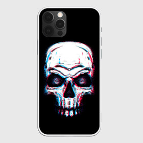 Чехол для iPhone 12 Pro Max с принтом Glitch Skull в Петрозаводске, Силикон |  | Тематика изображения на принте: art | dead | death | ghost | glitch | neon | skeleton | skull | skulls | арт | глитч | глич | неон | призрак | скелет | череп | черепа