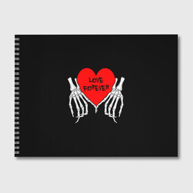 Альбом для рисования с принтом LOVE FOREVER | ЛЮБОВЬ НАВСЕГДА в Петрозаводске, 100% бумага
 | матовая бумага, плотность 200 мг. | 14 | 8 | day | dead | death | forever | girl | girls | hearts | heat | love | lovers | valentine | valentines | валентина | девушка | день | до | любовь | марта | навсегда | пара | парень | святого | сердечко | сердце | смерь | феврал