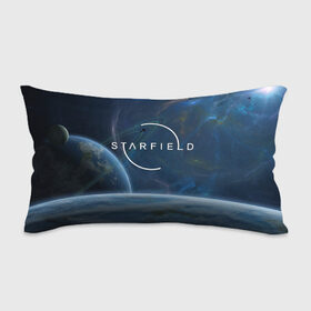 Подушка 3D антистресс с принтом Starfield в Петрозаводске, наволочка — 100% полиэстер, наполнитель — вспененный полистирол | состоит из подушки и наволочки на молнии | bethesda game studios | bethesda softworks | звездное | космос | планеты