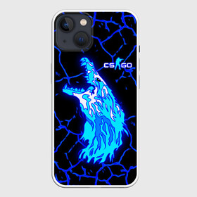 Чехол для iPhone 13 с принтом CS GO Howl Neon в Петрозаводске,  |  | awp | counter strike | cs go | cs go howl | hyper beast | logo | m4a4 | neo noir | авп | автомат | вой | волк | контр страйк | кс го | кс го авп | кс го вой | логотипы игр | неонуар | оружие | оружие из кс го | скины | скоростной зверь |