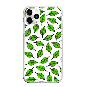 Чехол для iPhone 11 Pro матовый с принтом Листопад в Петрозаводске, Силикон |  | forest | green | leaves | nature | pattern | spring | summer | весна | ветки | деревья | зеленые листья | зеленый узор | зелень | камуфляж листья | лето | листья | падающие листья | природа | растения | текстура | тропики