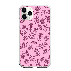 Чехол для iPhone 11 Pro матовый с принтом Hello Spring в Петрозаводске, Силикон |  | casual | flowers | pink | summer | букет | бутоны | весна | ветки | девушкам | декор | лепестки | лето | листья | нежные | орнамент | поляна | природа | растения | рисунок | розовый узор | ромашки | текстура | узор