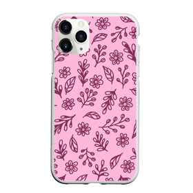 Чехол для iPhone 11 Pro Max матовый с принтом Hello Spring в Петрозаводске, Силикон |  | casual | flowers | pink | summer | букет | бутоны | весна | ветки | девушкам | декор | лепестки | лето | листья | нежные | орнамент | поляна | природа | растения | рисунок | розовый узор | ромашки | текстура | узор