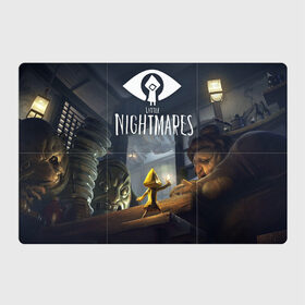 Магнитный плакат 3Х2 с принтом Little Nightmares в Петрозаводске, Полимерный материал с магнитным слоем | 6 деталей размером 9*9 см | little nightmares | квест | мальчик | хоррор